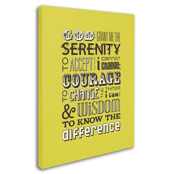 Megan Romo 'Serenity Prayer' Canvas Art,14x19